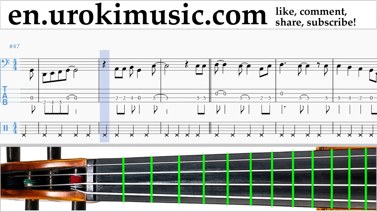 Cello lessons Jingle Bell Rock Sheet Music Tutorial Part2 umi352