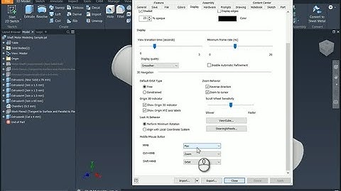 Inventor 2021 Middle Mouse Button