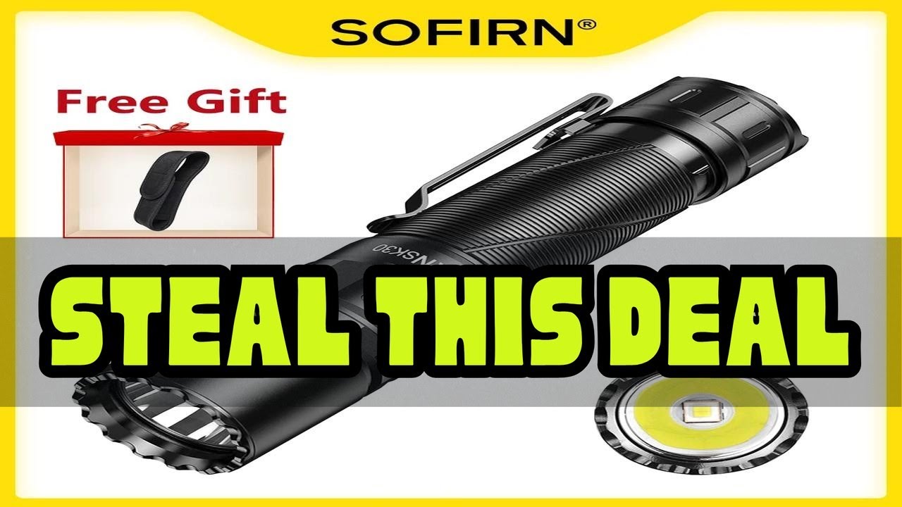 SOFIRN SK30 2800lm Tactical Flashlight 392m SFT70 6500K LED Light 21700 USB C Rechargeable Lamp Dou