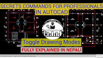 Secret AutoCAD Commands For Professional Engineers Tricks Fully Explained || Toggle Drawing Mode.