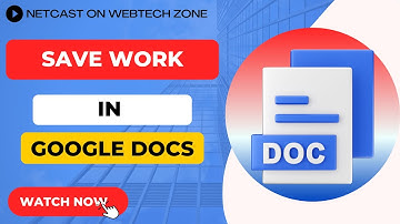 How To Save Work In Google Docs | Where Is The Save Button In Google Docs?
