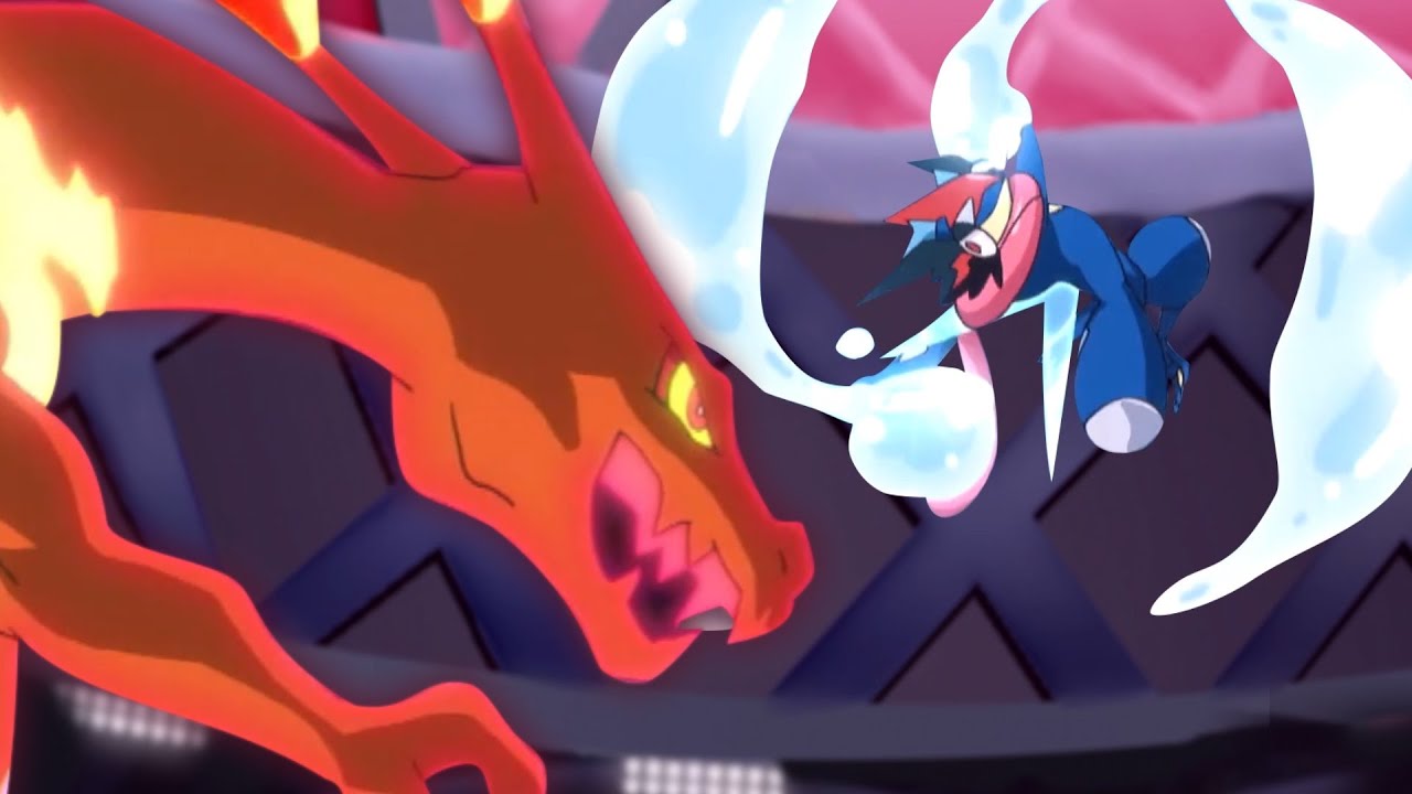 picture Pokemon Ash Greninja Vs Mega Charizard charizard vs greninj...