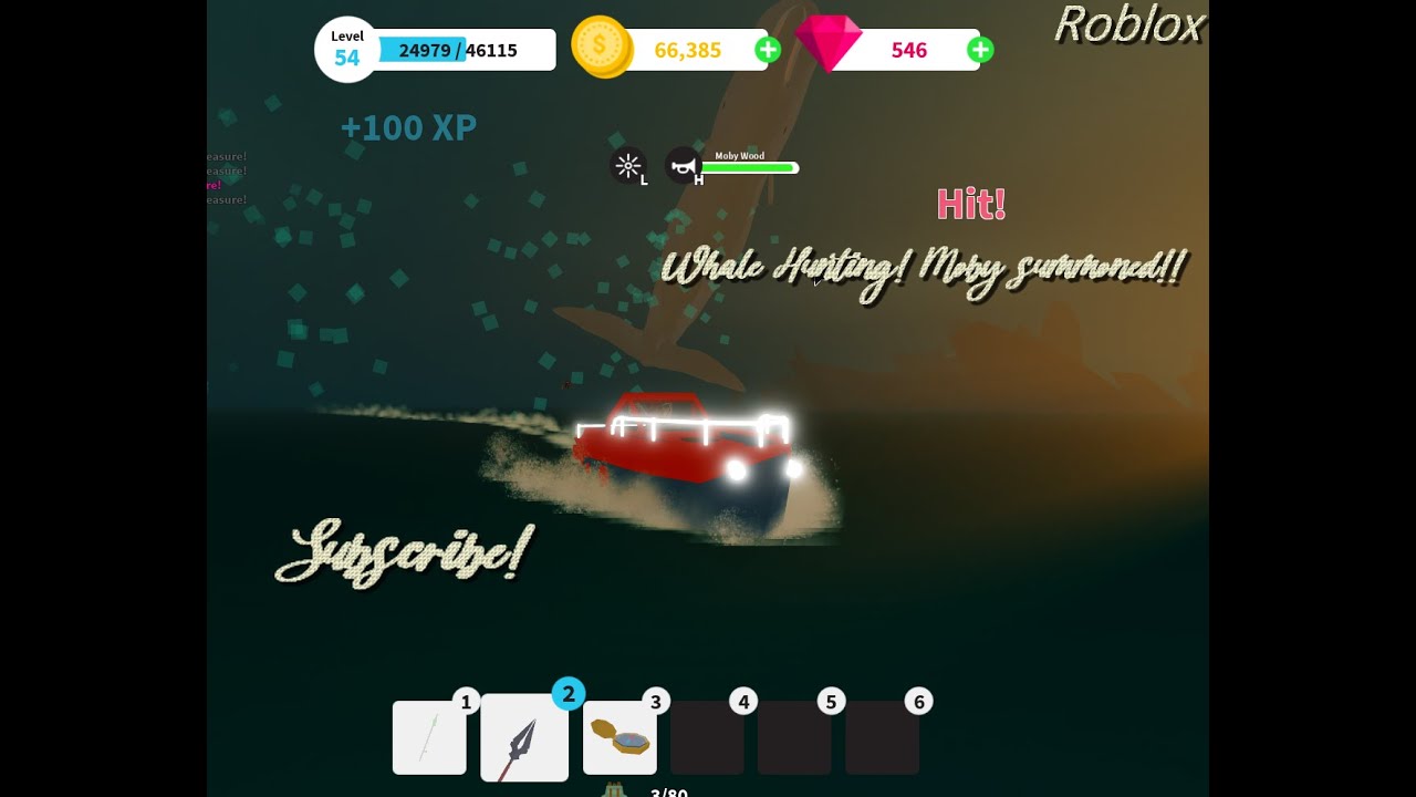 Roblox Fishing Simulator Whale hunting, Moby summoned!! YouTube