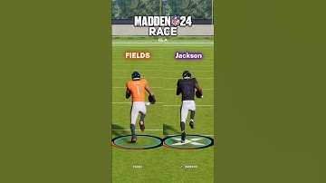 Justin Fields vs. Lamar Jackson - Madden 24 Race