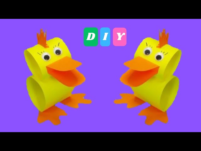 How To Make Moving Paper Duck Toy For Kids / Nursery Craft Ideas / Paper  Craft Easy / KIDS crafts - video Dailymotion