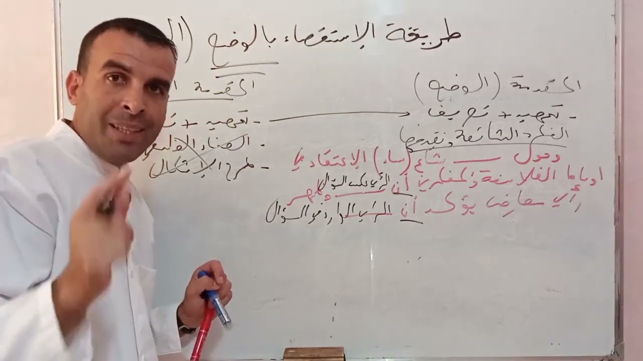 طريقة الإستقصاء بالوضع للسنة 2+3 آ ف الشعب العلمية التقنية و اللغات