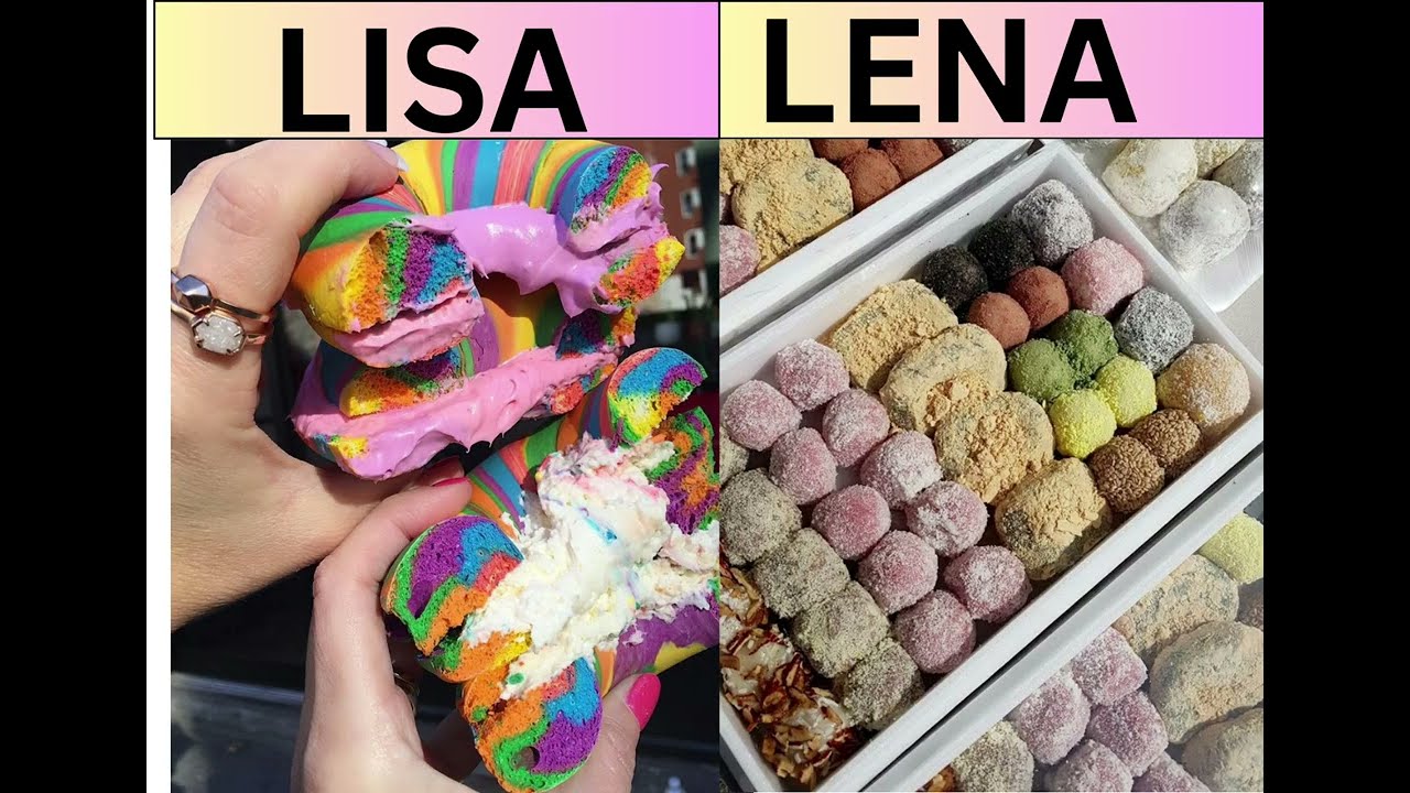 Lisa or Lena (food edition🍔)|Korea 🇰🇷 vs USA 🇺🇸 food,drinks,snacks and many more 😋