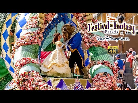 Festival of Fantasy Parade Frontierland View 4K Magic Kingdom Walt Disney World 2023 10 24