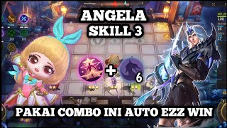 Commander Angela skill 3 | Combo sinergi Wyrmslayer, pakai combo ini auto EZZ win - Magic chess