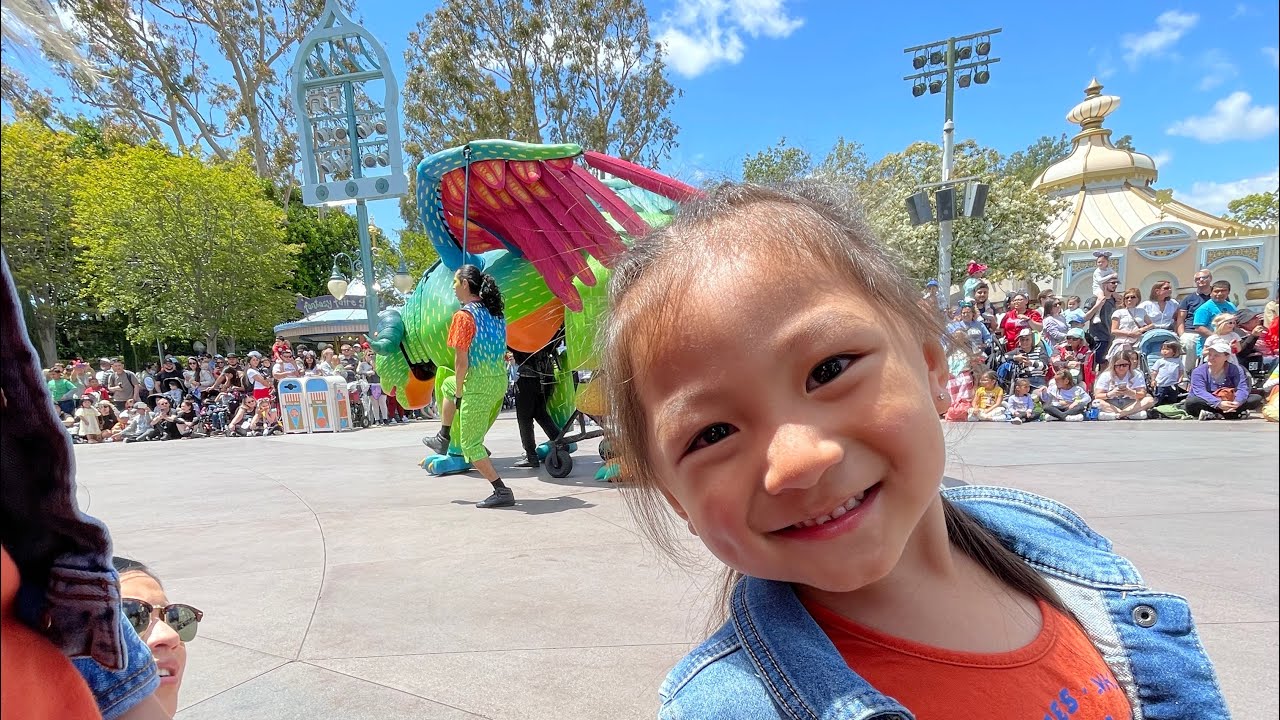 Disneyland parade for Mavis and Mila
