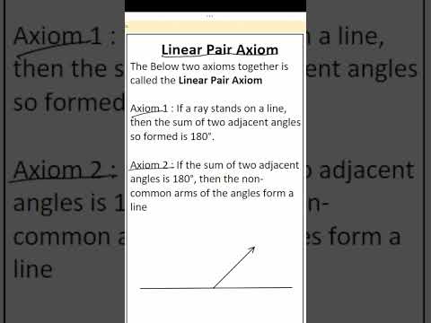 Linear Pair Axiom