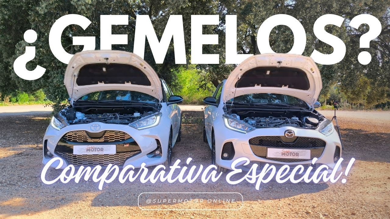 ¿GEMELOS? 🔥 Toyota Yaris y Mazda 2 Hybrid 🔥 - COMPARATIVA Especial COMPACTOS / SuperMotor.Online