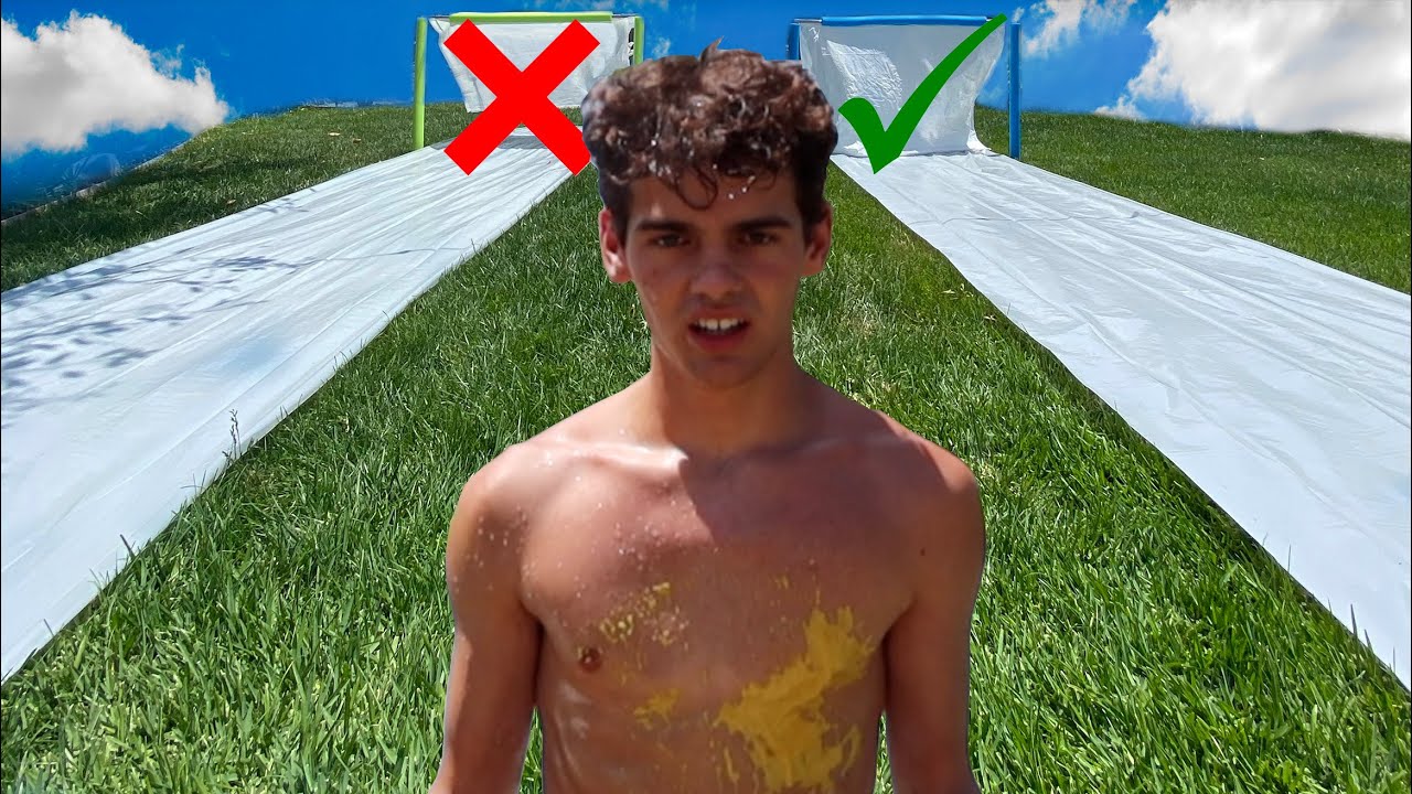 TRY NOT TO slide down the wrong slip n slide *MYSTERY BOX*