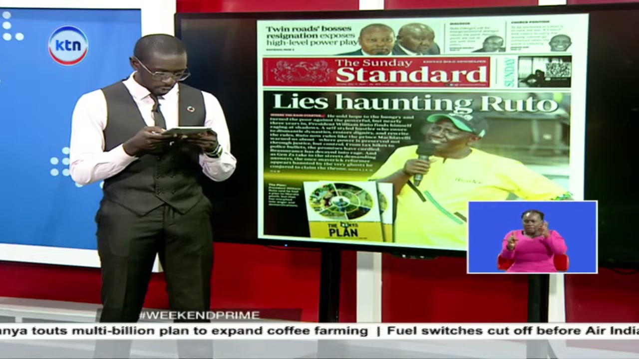 The BOLD Sunday Standard Newspaper: Lies haunting Ruto
