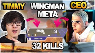 CEO & iiTzTimmy shows Why The WINGMAN is META in ranked.. THEY GOT +32 KILLS in PREDATOR LOBBY!