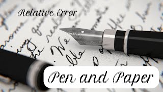 Pen and Paper - Relative Error | Math Help