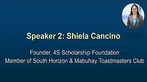 #2 Shiela Cancino: Youth Leadership Program: A Community-Based English Public Speaking Program