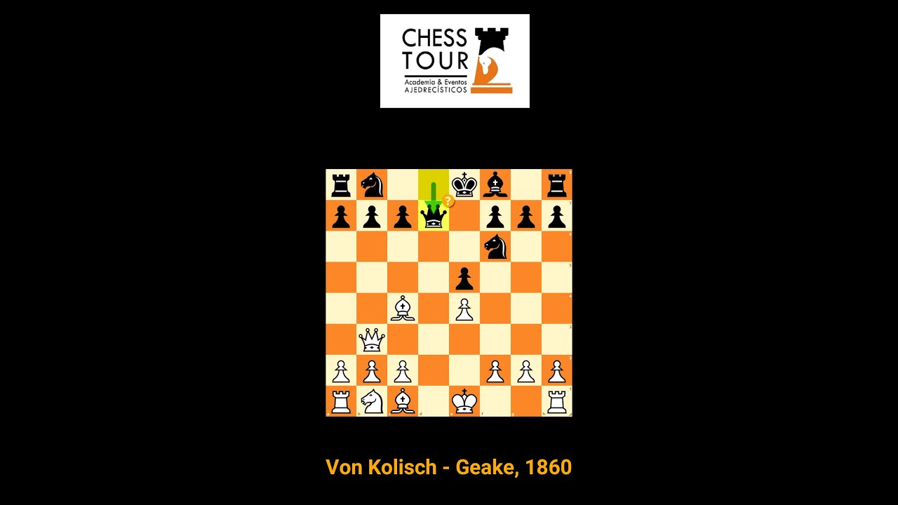 Clavada demoledora: Von Kolisch - Geake, 1860 