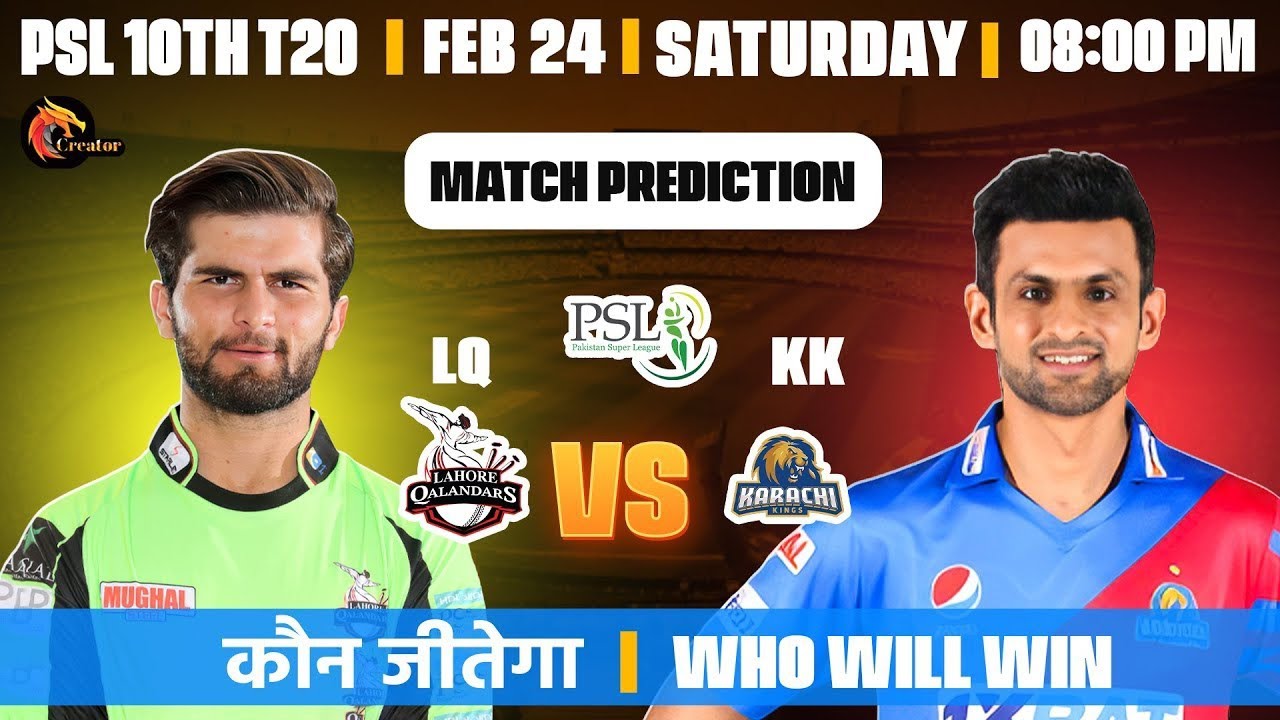 Psl 10th Match ! Lahor Qalandars Vs Karachi kings Toss And Match Prediction ! Ajj Kon Jitega l Live