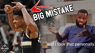 Giannis Made A Big Mistake Lebron Took It Personally 