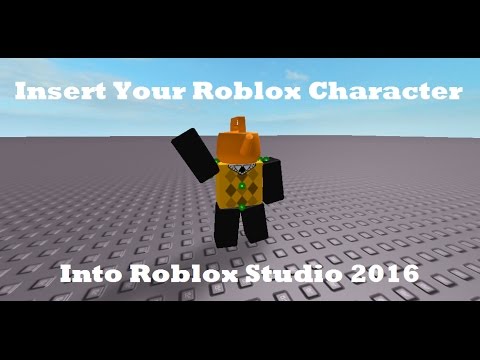 how to add your character in roblox studio
