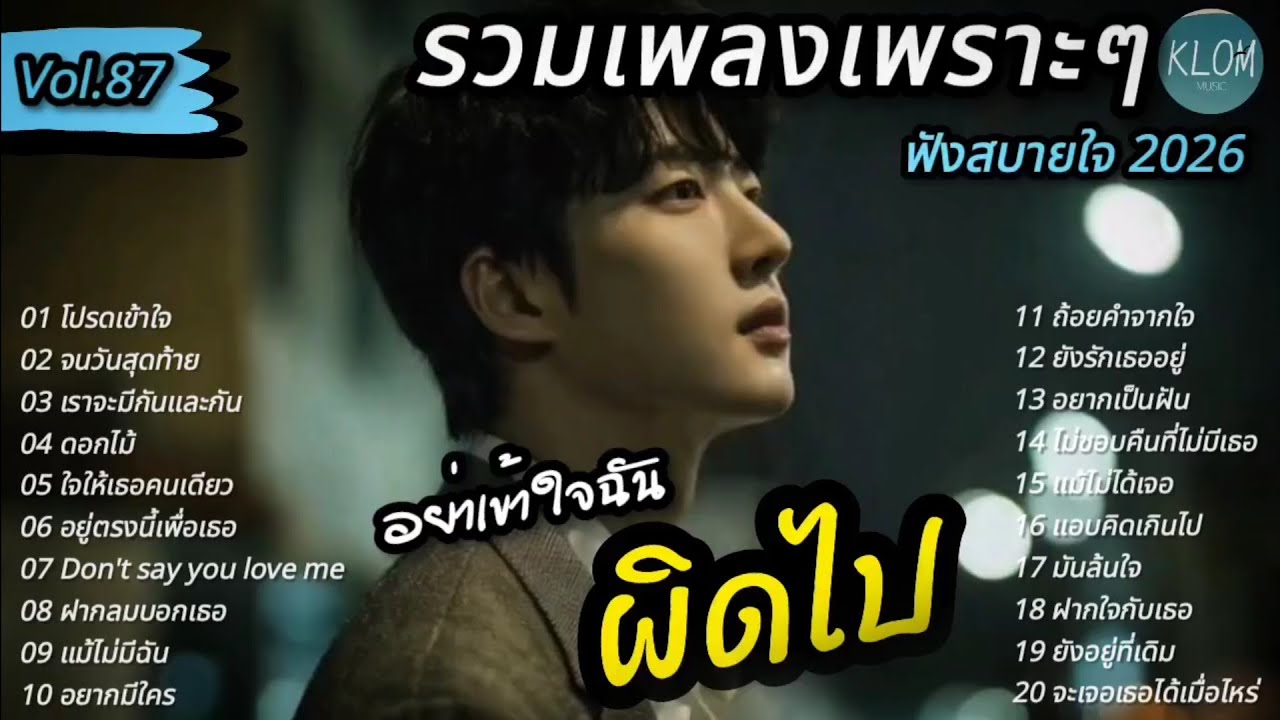 รวมเพลงเพราะๆ ฟังสบายๆ 2026 | เพลงใหม่ล่าสุด ฟังต่อเนื่องยาวๆ เพลินๆ 1 ชั่วโมง | Vol.87