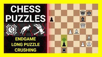 Chess Puzzles to Practice. Themes: Endgame, Long puzzle, Crushing. Learn Chess