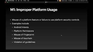 OWASP Mobile 2016 M1 - Android