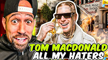 Thumbnail of Rapper FIRST time REACTION to Tom MacDonald - "All My Haters"!! LMAO he is going BISERK....