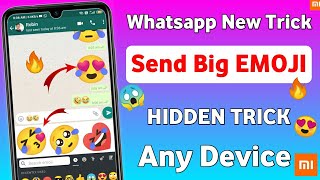 ENABLE BIG EMOJI ON WHATSAPP HIDDEN TRICK | WHATSAPP HIDDEN TRICK SEND BIG EMOJI screenshot 5