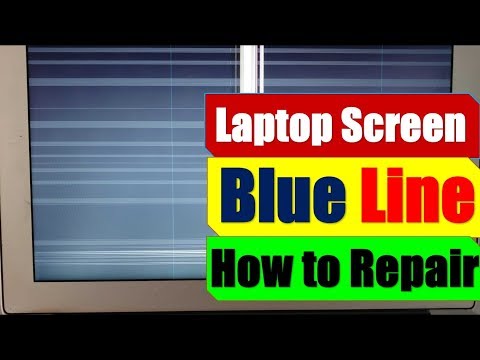 How to repair laptop  blue lines on Laptop screen  Chip level laptop repair course Laptop repair