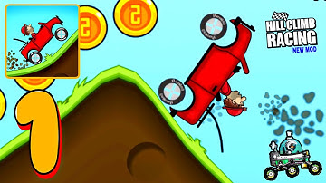 Hill Climb Racing - Gameplay Walkthrough Part 1 - Jeep (iOS, Android)