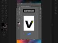 Create a V Letter Logo in Illustrator in 60 Seconds! 🔥 #illustrator #shorts #viral #logo #trending