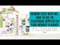 how to use tn scrapbook supplies in your memory planner | one kit, five ways | ft. cocoa daisy