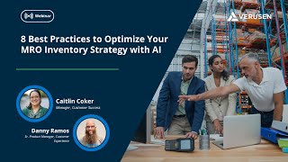 Webinar | 8 Best Practices to Optimize MRO with AI