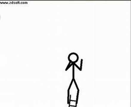 Stick Figure Ladder Fall