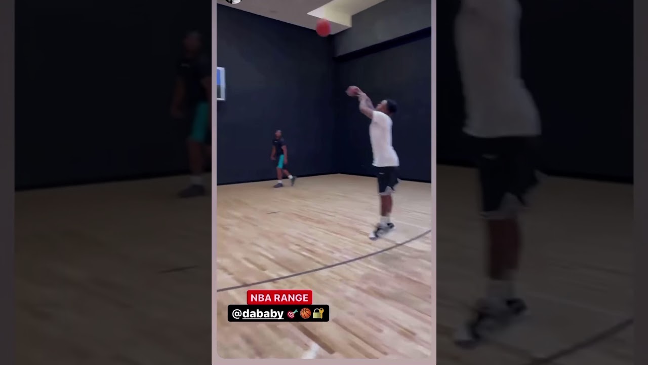Dababy nice in basketball 🏀🏀⛹🏽‍♂️⛹🏽‍♂️ didn't miss one shot!!!! (Must see) 