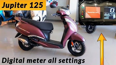 New TVS Jupiter 125 smart Connect Digital meter All Settings like Bluetooth , Time , Date everything