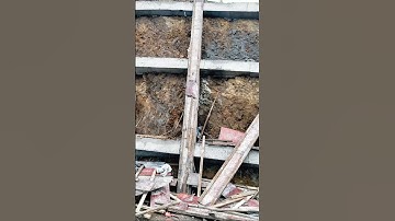 Retaining wall construction process #smartwork #goodtools