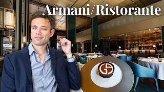 Eating at Armani. The BEST Italian Designer Restaurant?