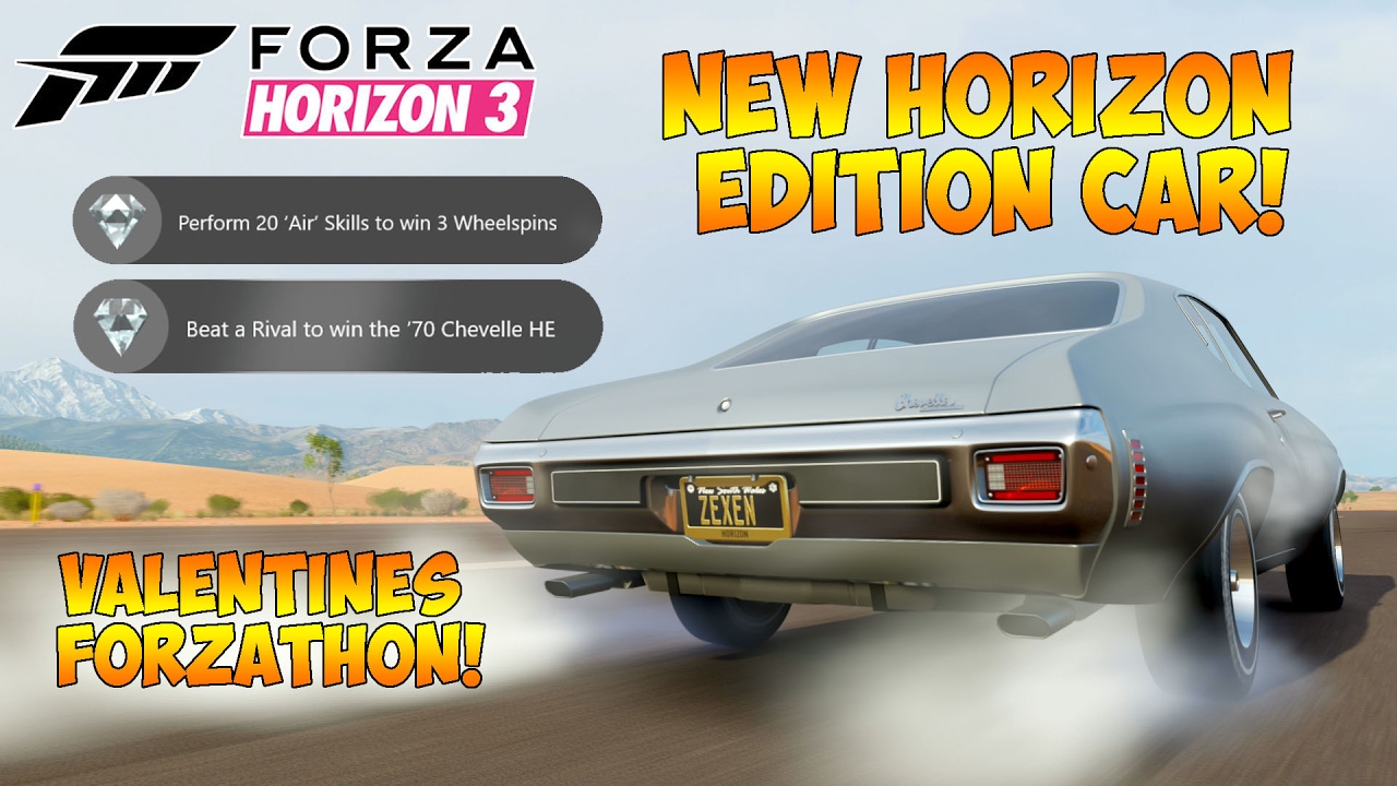 Forza Horizon 3 - NEW HORIZON EDITION CAR! VALENTINES DAY FORZATHON!