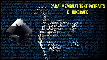 How to make text portraits usinginkscape - inkscape tutorial #15