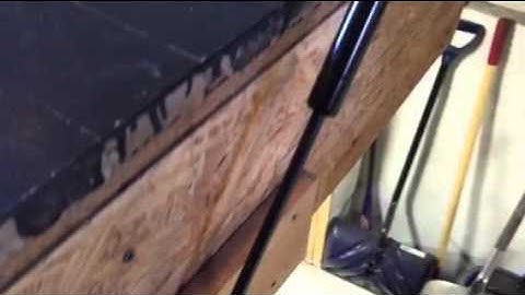 Floor Hatch - Gas Struts + Piano Hinges