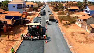 Road Building Machine Technology | Wonderful Gravel Paving Operation Video | Amazing Gravel Milling