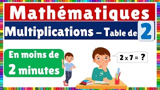 Multiplications - Table de 2