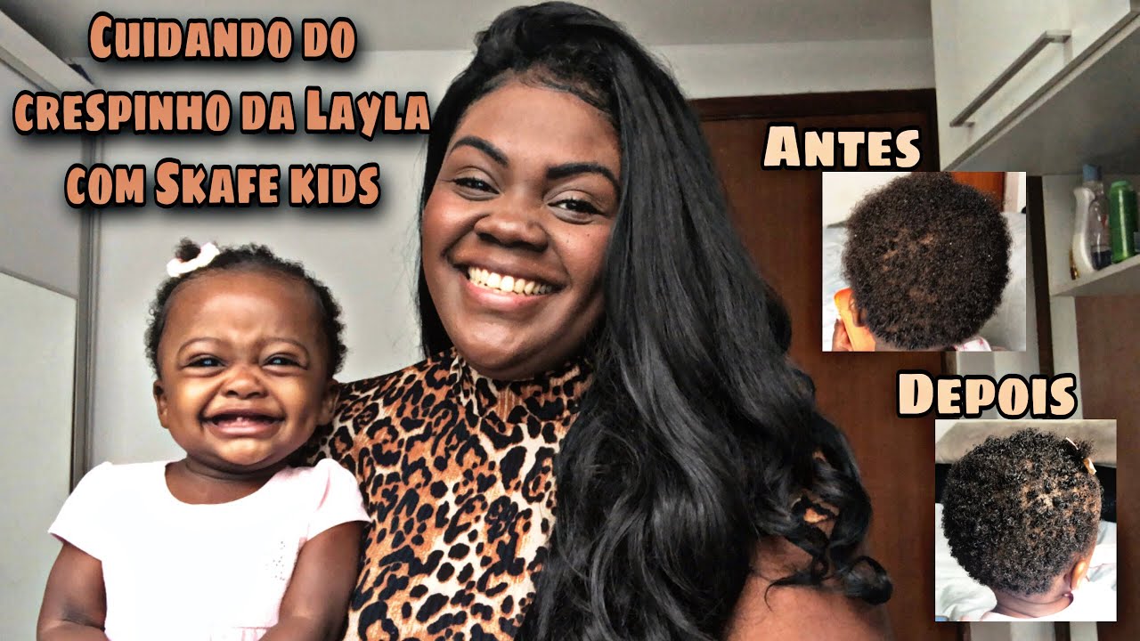 CUIDADOS COM CABELO CRESPO BEBÊ | LINHA SKAFE BABY