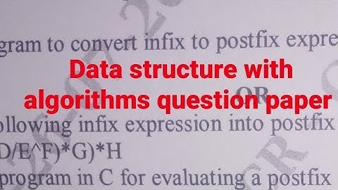 Data structures with algorithms vtu MCA 1st semester question paper 2021 & scheme is 2020