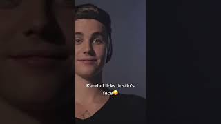 Kendall Licks Justin’s Face tiktok kardashian jenner88