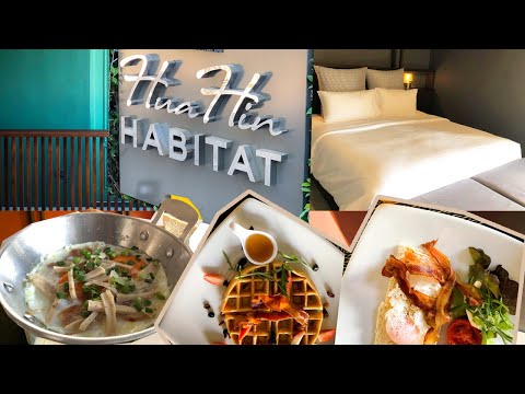 ที่พักหัวหิน ดีงาม มีสระว่ายน้ำ อาหารเช้าอร่อย Hauhin Habitat Hotel // พากินพาเที่ยว-ผักบุ้งindy