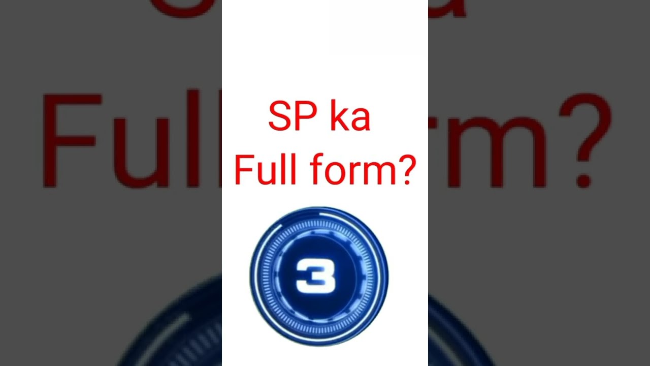 GK Question SP Full Form In Police shorts YouTube GK Question SP Full Form In Police shorts YouTube